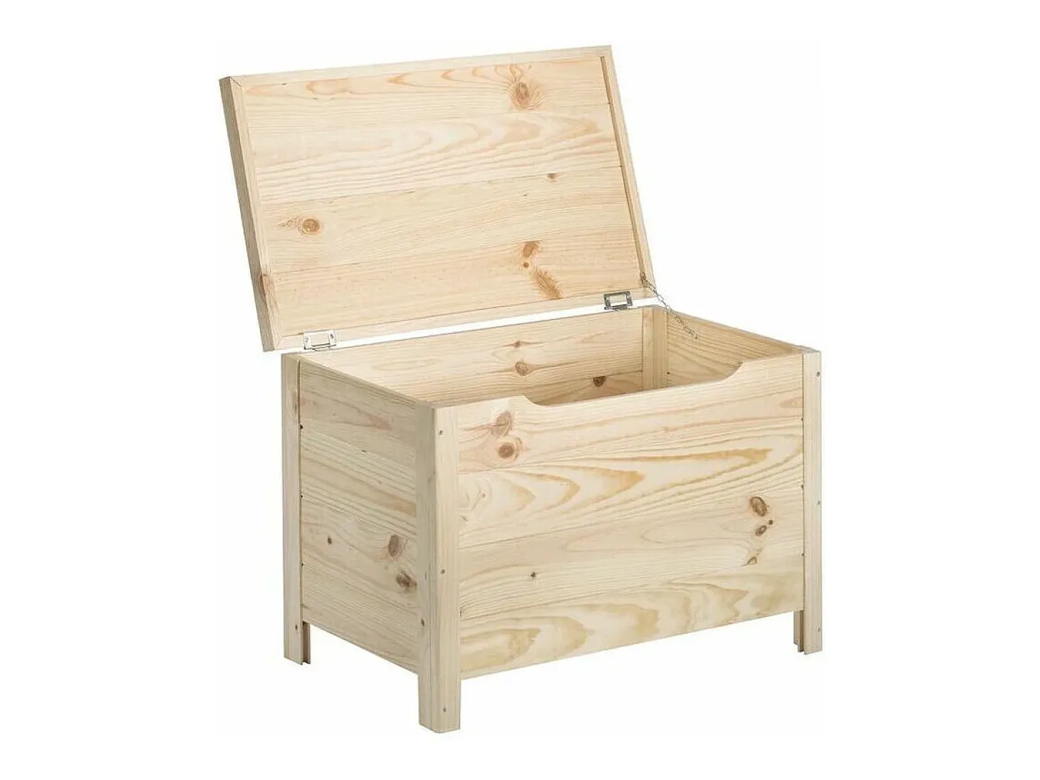Caja de almacenamiento de pino 85L