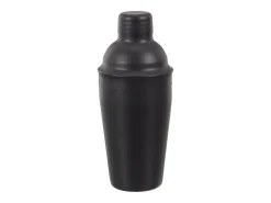 Caja de cócteles de acero inoxidable negro con 4 accesorios