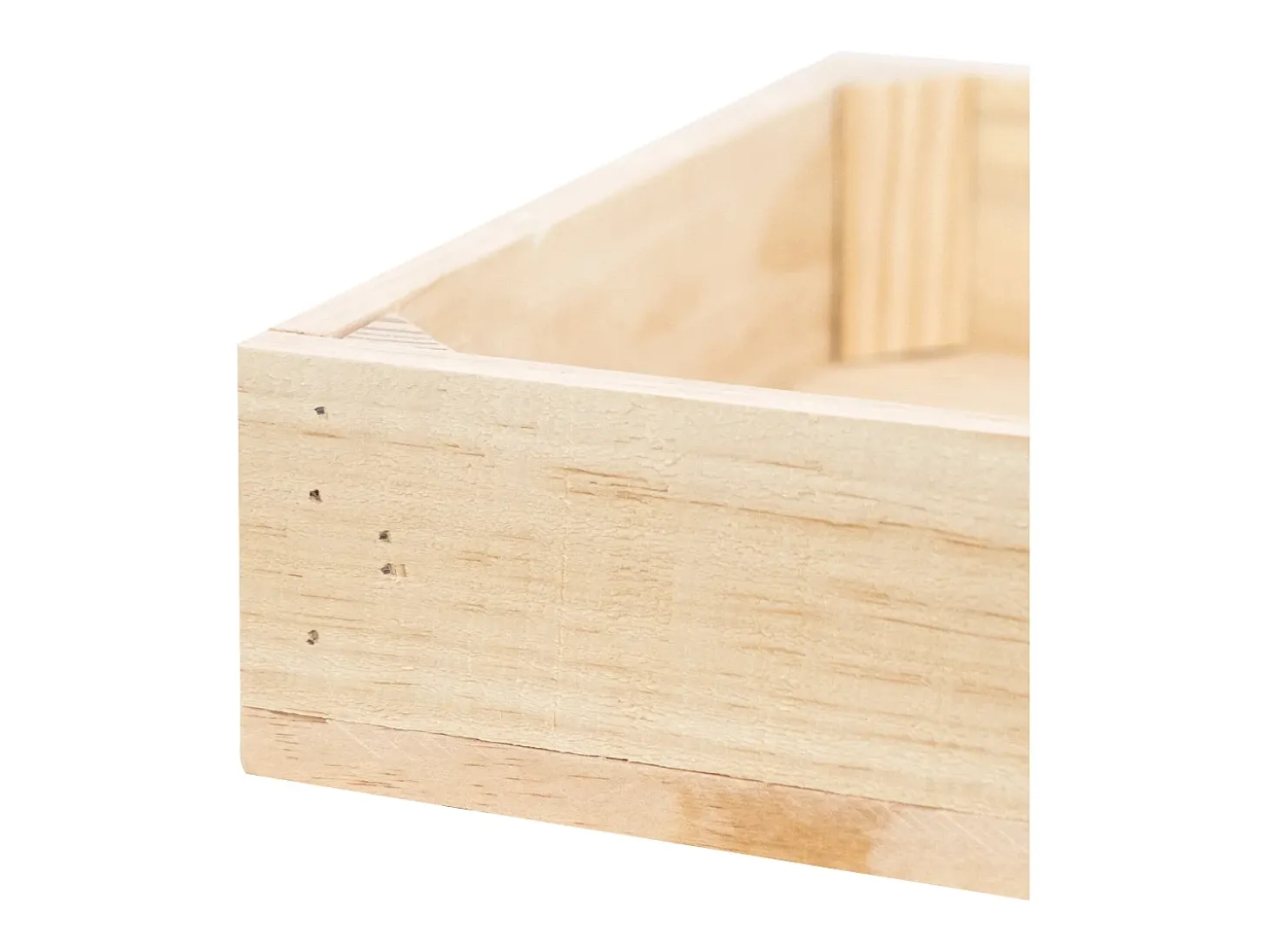 Caja de madera maciza en tono natural de 49x30,5x7,5cm - BOX - DECOWOOD