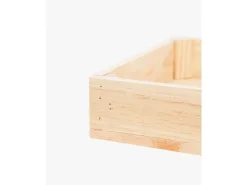 Caja de madera maciza en tono natural de 49x30,5x7,5cm - BOX - DECOWOOD