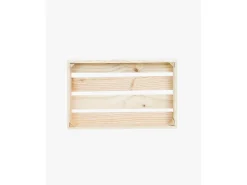 Caja de madera maciza en tono natural de 49x30,5x7,5cm - BOX - DECOWOOD