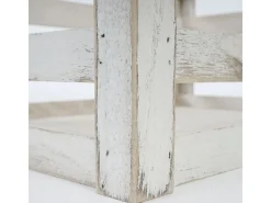 Caja de madera MCW-C56 (juego de 3), blanco, desgastado