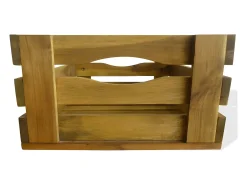 Caja de manzanas de jardín para plantar de madera de acacia