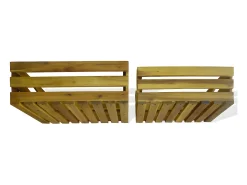 Caja de manzanas de jardín para plantar de madera de acacia