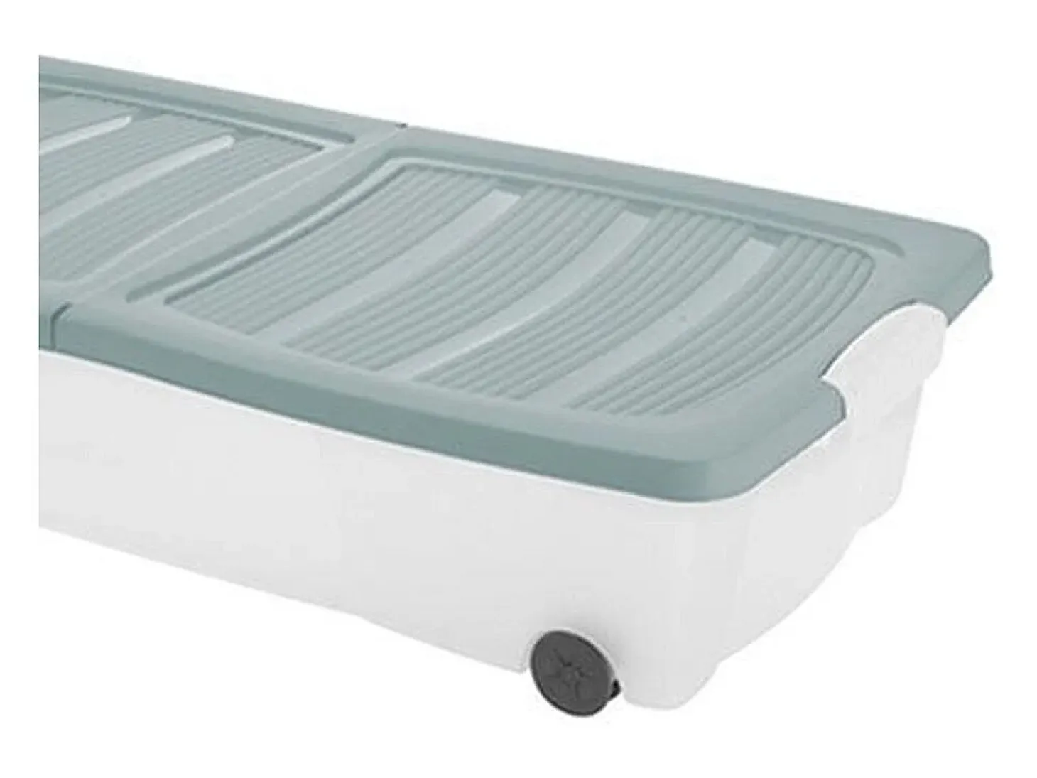 Caja multiusos con ruedas verde 80 x 40 cm