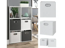 Caja plegable blanco 30x30x30