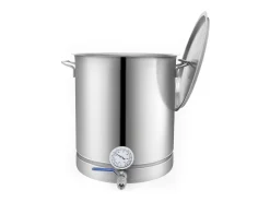 Caldera de Elaboración de Cerveza SucceBuy de Acero Inoxidable 60.6L, Fondo Triple, Olla de Elaboración de Cerveza, Suministros de Elaboración de Cerveza Casera