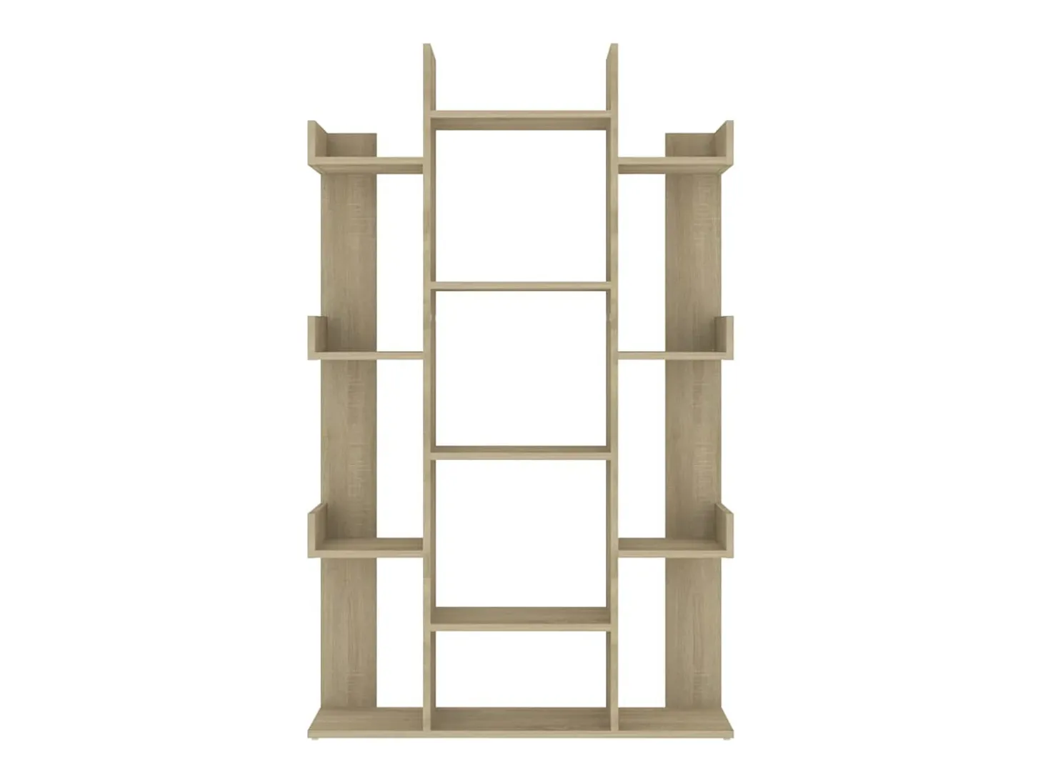 Candler Estantería de madera de ingeniería roble Sonoma 86x25,5x140 cm