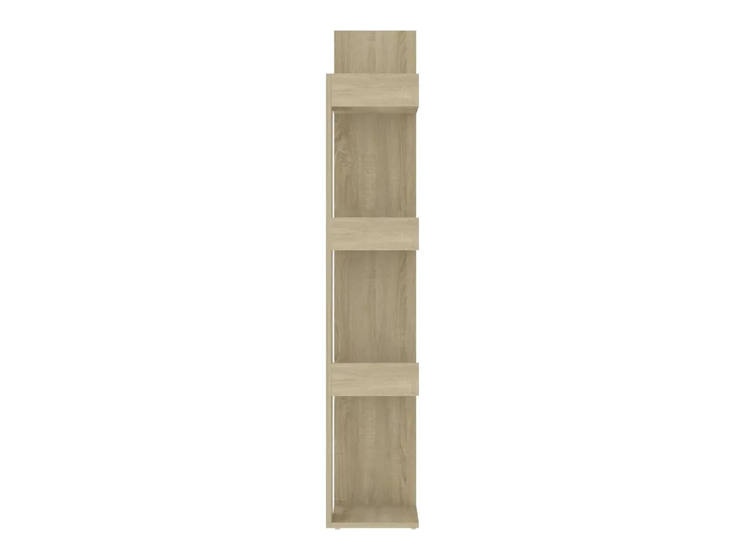Candler Estantería de madera de ingeniería roble Sonoma 86x25,5x140 cm