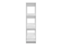 Celin Estantería/divisor de espacios blanco brillante 100x30x123,5 cm