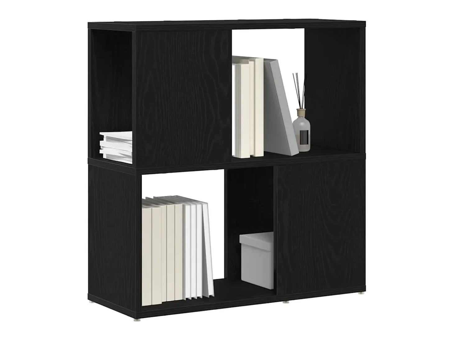 Centro de entretenimiento Negro 60 x 24 x 63 cm