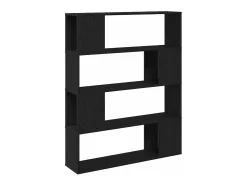 Centro de entretenimiento Negro 100 x 24 x 124 cm