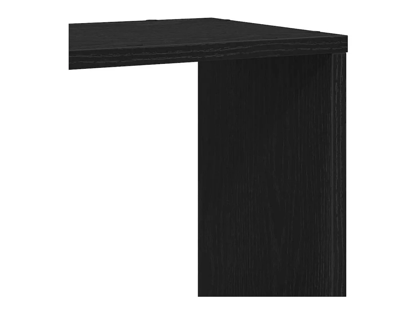 Centro de entretenimiento Negro 100 x 24 x 124 cm