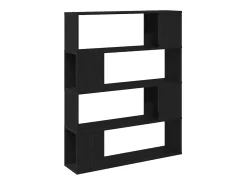 Centro de entretenimiento Negro 100 x 24 x 124 cm