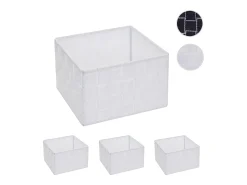 Cesta de almacenaje MCW-C37 (juego de 4), blanco