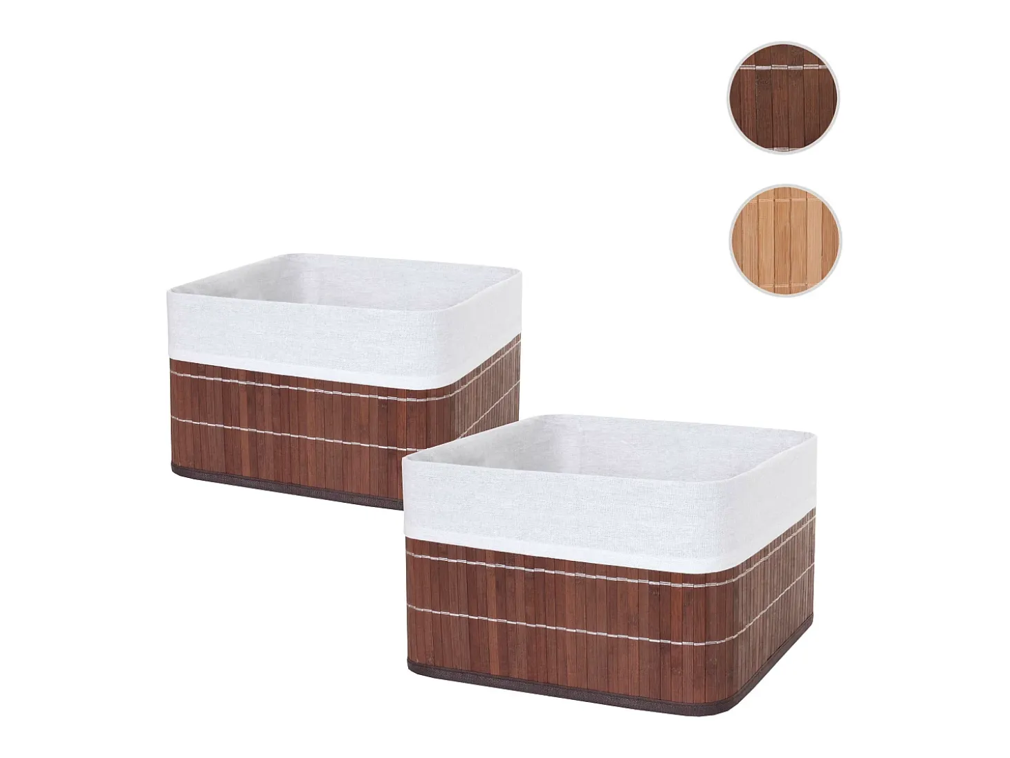Cesta de almacenaje MCW-C21 (juego de 2), marrón