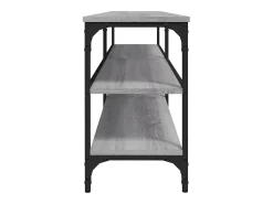 Chiloquin Mueble de TV madera contrachapada gris Sonoma 160x30x50 cm