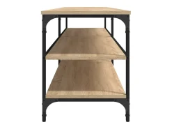 Chiloquin Mueble TV metal y madera contrachapada roble Sonoma 200x30x50cm