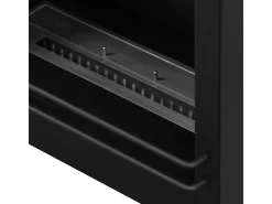 Chimenea de bioetanol de pie BELLINI de madera con efecto hormigón, fabricada en Italia, L96 x P35 x H96