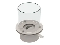 Chimenea de bioetanol RAFFAELLO Sage Green, brasero de jardín, de pie, para uso interior y exterior, d.35 x h.55