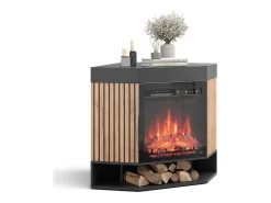 Chimenea eléctrica negro 100x73x80 lynea