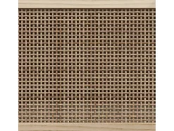 Claire-Adrienne Mueble para TV madera maciza pino y ratán natural 80x30x40 cm