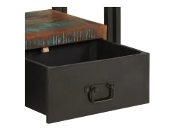 Claire-Aurore Mueble de TV madera maciza reciclada 120x30x40 cm