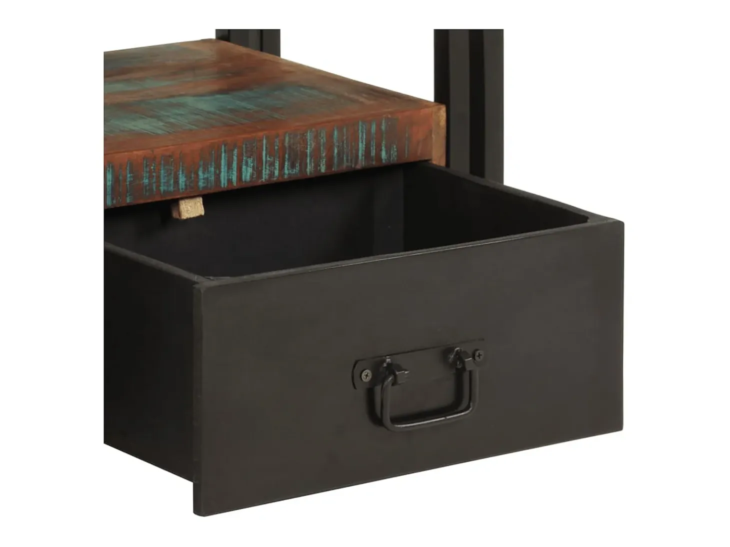 Claire-Aurore Mueble de TV madera maciza reciclada 120x30x40 cm