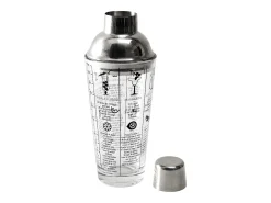 Coctelera de cristal 45 cl con recetas Lounge