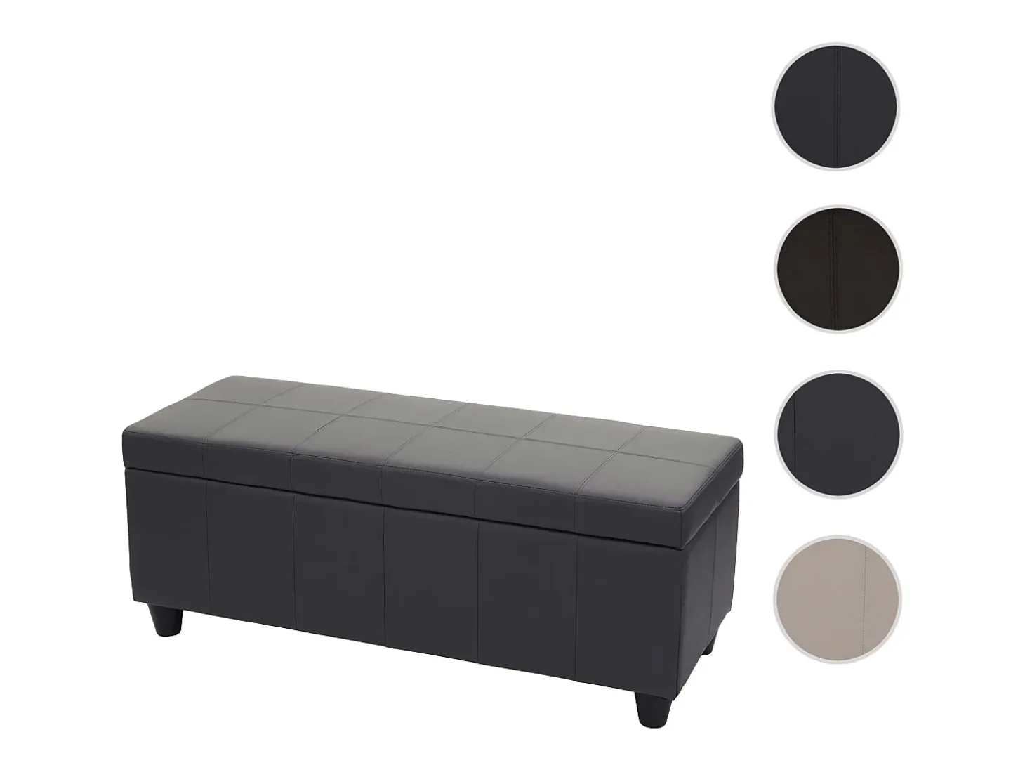 Cofre de almacenamiento Kriens, gris mate