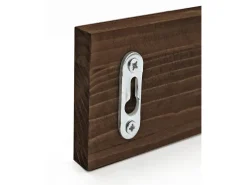 Colgador de pared de madera maciza en tono nogal de 26x5cm - KATE - DECOWOOD