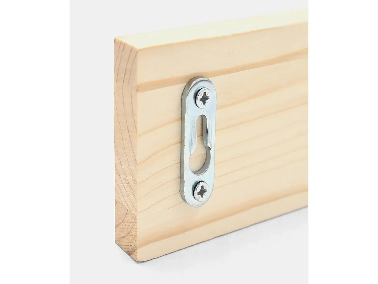 Colgador de pared de madera maciza en tono natural de 26x5cm - KATE - DECOWOOD