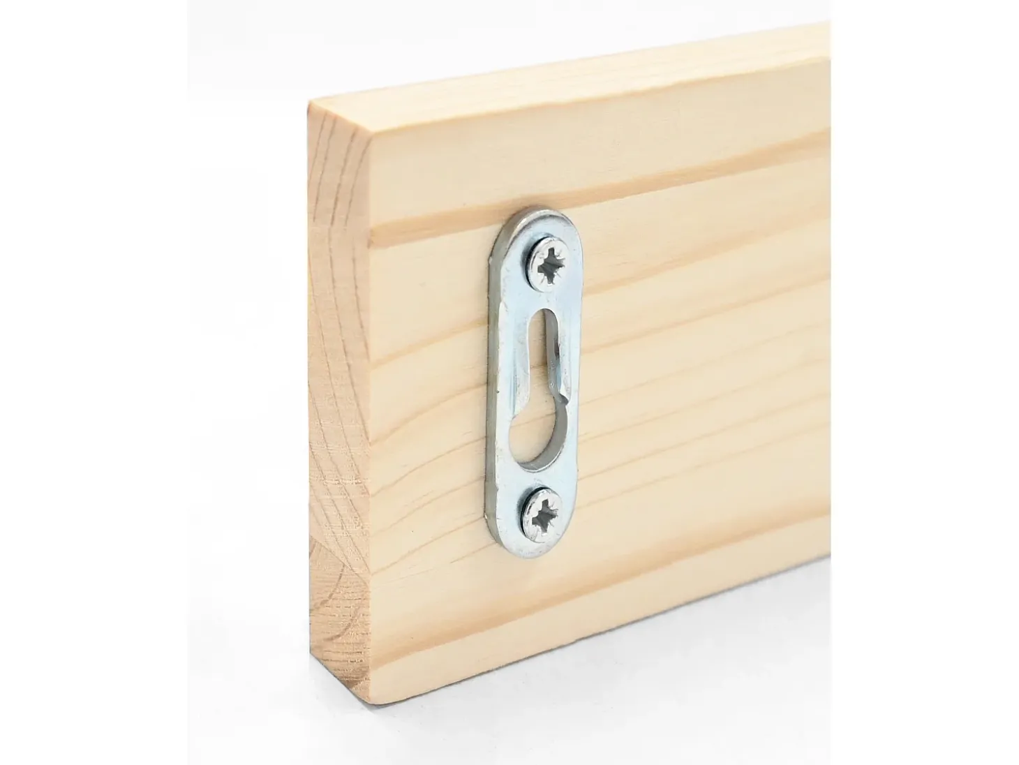 Colgador de pared de madera maciza en tono natural de 26x5cm - KATE - DECOWOOD