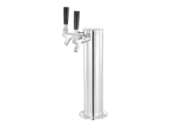 Columna de Cerveza SucceBuy, de Doble Grifo, Inoxidable y Cierre Automático, para Fiestas y Bares