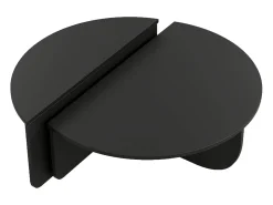Conjunto de 2 mesas de centro nido - Color: Negro - ALOEVA