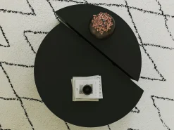 Conjunto de 2 mesas de centro nido - Color: Negro - ALOEVA
