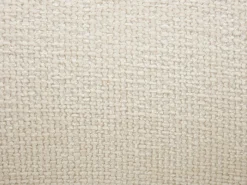 Conjunto de 2 taburetes de bar en tela texturizada y madera de hevea - Crema - YELAZ