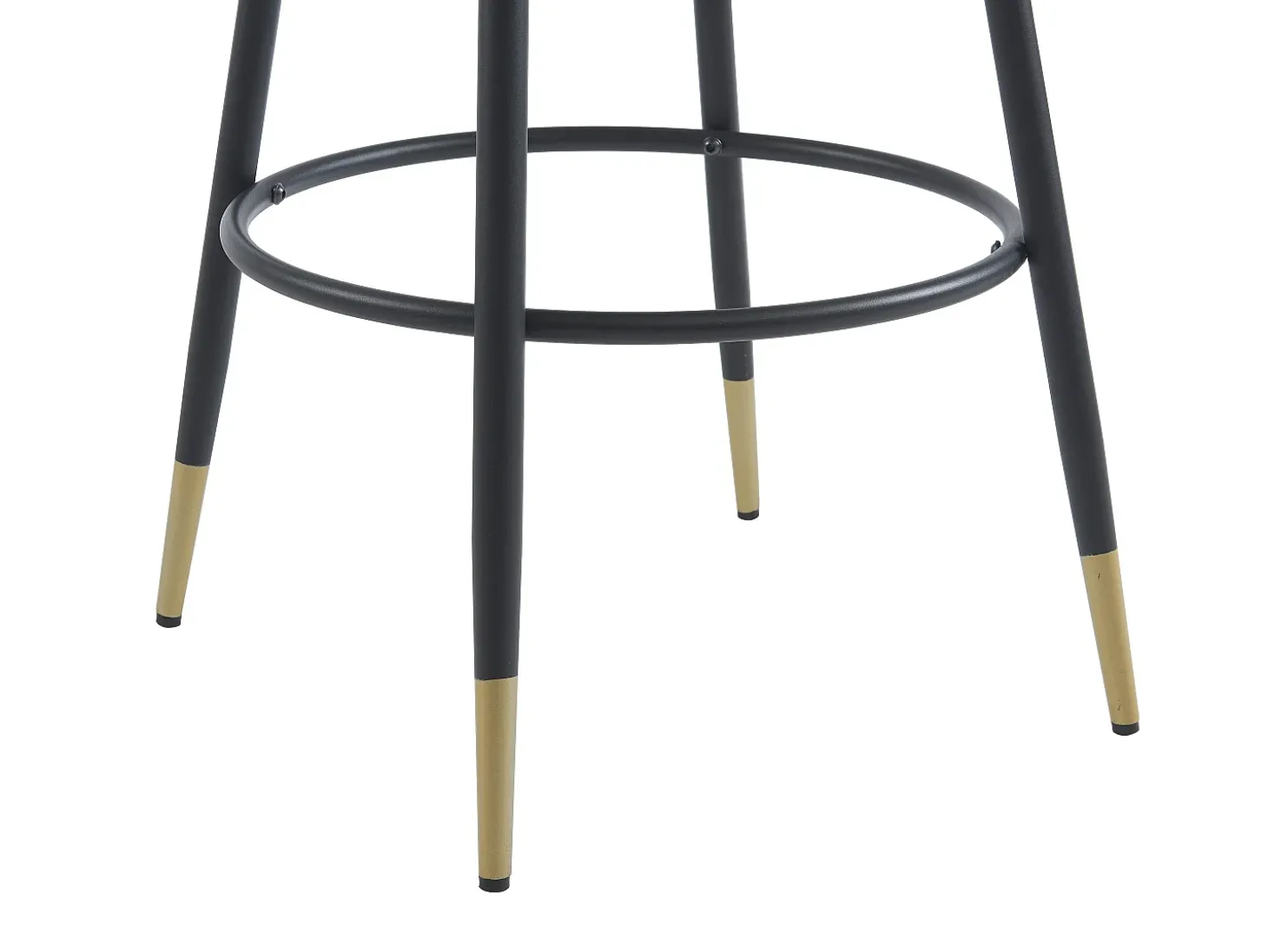 Conjunto de 2 taburetes de bar de terciopelo y metal - Terracota - ELIRAM