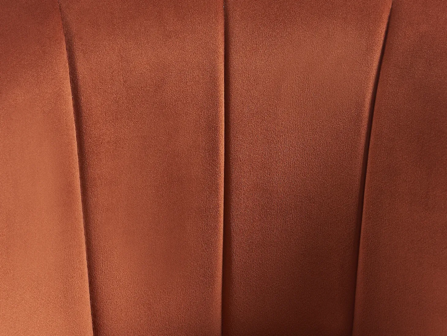 Conjunto de 2 taburetes de bar de terciopelo y metal - Terracota - ELIRAM