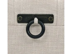 Conjunto de banco de almacenamiento de 3 piezas, madera maciza y acero