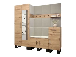 Conjunto de guardarropa Artin 13 196/200/46 (Roble/Manila 02)