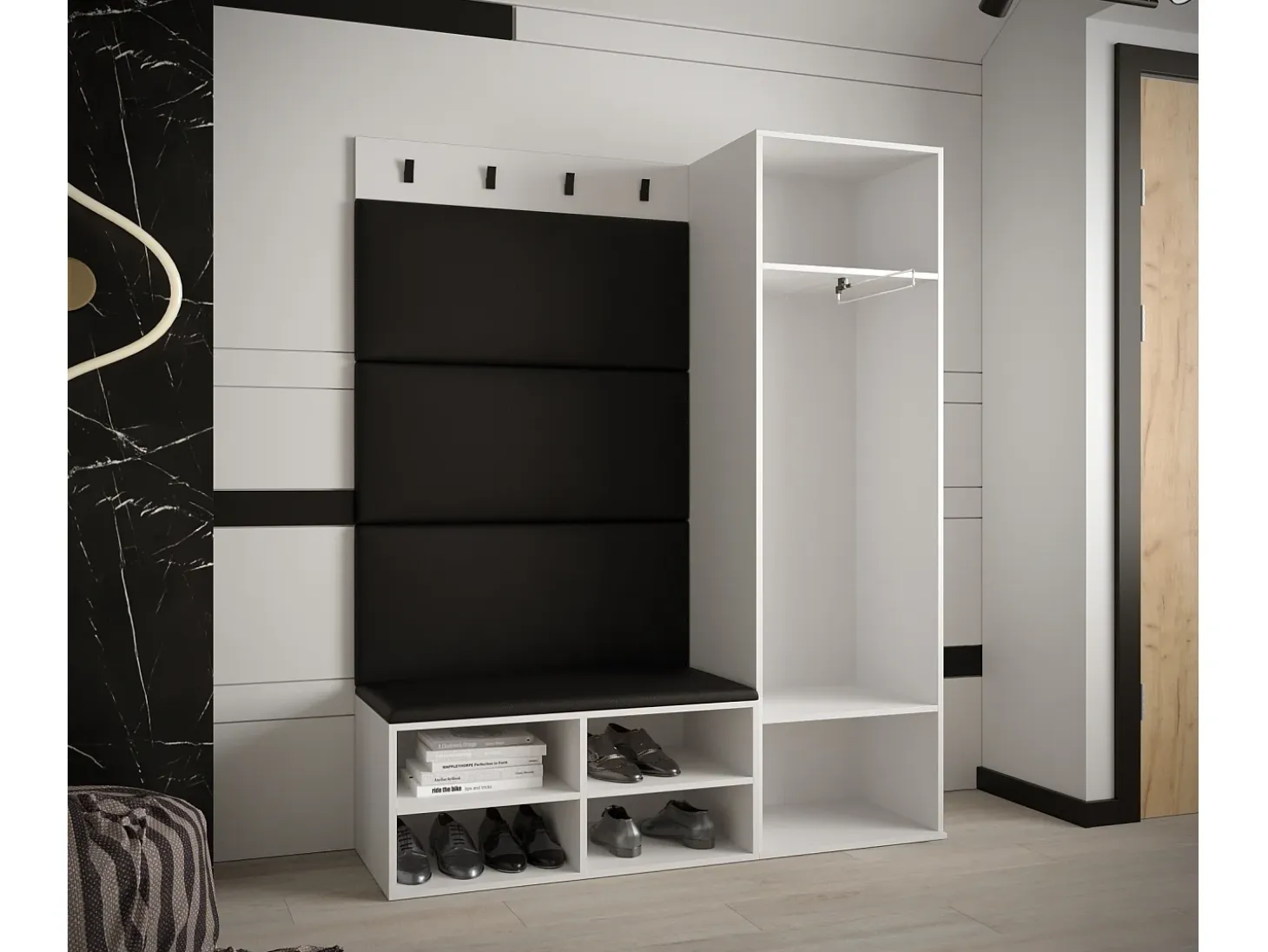 Conjunto de guardarropa Miro 6 184/134/42 (Blanco/Manila 16)