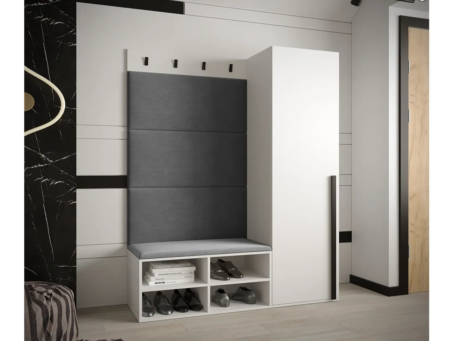 Conjunto de guardarropa Miro 6 184/134/42 (Blanco/Manila 16)