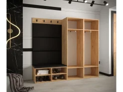 Conjunto de guardarropa Miro 5 184/184/42 (Roble/Manila 18)
