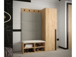 Conjunto de guardarropa Miro 6 184/134/42 (Roble/Manila 02)