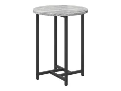 Conjunto de mesas auxiliares 2 piezas Gris sonoma y Negro