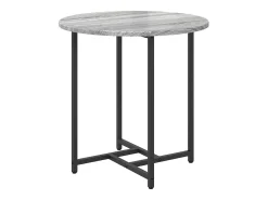 Conjunto de mesas auxiliares 2 piezas Gris sonoma y Negro