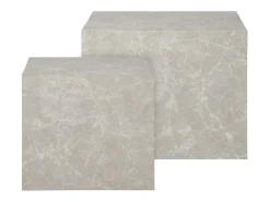 Conjunto de Mesitas Auxiliares Prague, Gris, 40x40x36 cm, Kendra Home