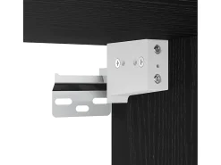 Conjunto de mueble de TV de 8 piezas Roble negro 100 x 30 x 30 cm