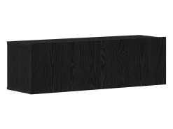 Conjunto de mueble de TV de 8 piezas Roble negro 100 x 30 x 30 cm